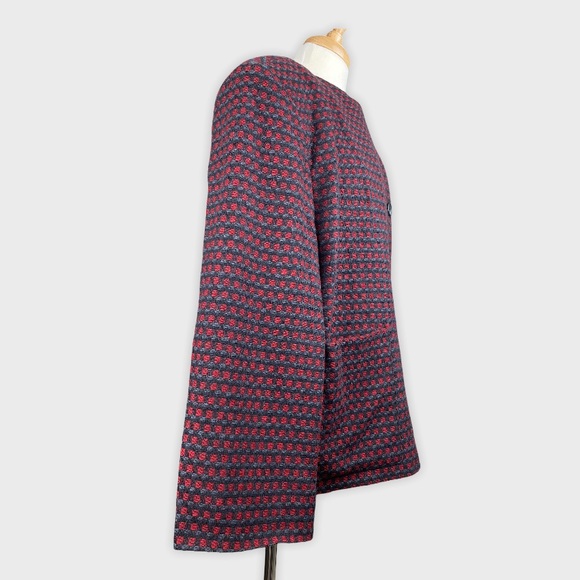 WILLI SMITH Women’s Blazer Jacket Wool Plaid Size Medium - Picture 3 of 8